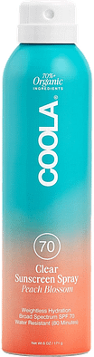 Coola Organic Clear Sunscreen Protection Spray 70 SPF