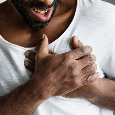 Chest Injuries Man Holding Chest Chest Injuries Man Holding Chest | Fighting Arts Health Lab