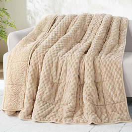 Drewin Weighted Blanket 12lbs Turtleback Beige Drewin Weighted Blanket 12lbs Turtleback Beige