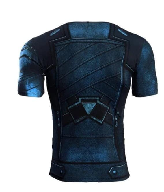 Winter Soldier BJJ Rash Guard Short Sleeve Back