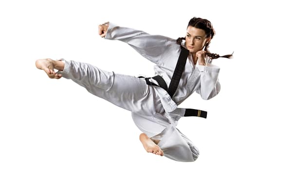 Skilled martial artist performing advanced aerial kicks including tornado kick, butterfly kick, and jumping techniques with perfect execution and control Skilled martial artist performing advanced aerial kicks including tornado kick, butterfly kick, and jumping techniques with perfect execution and control