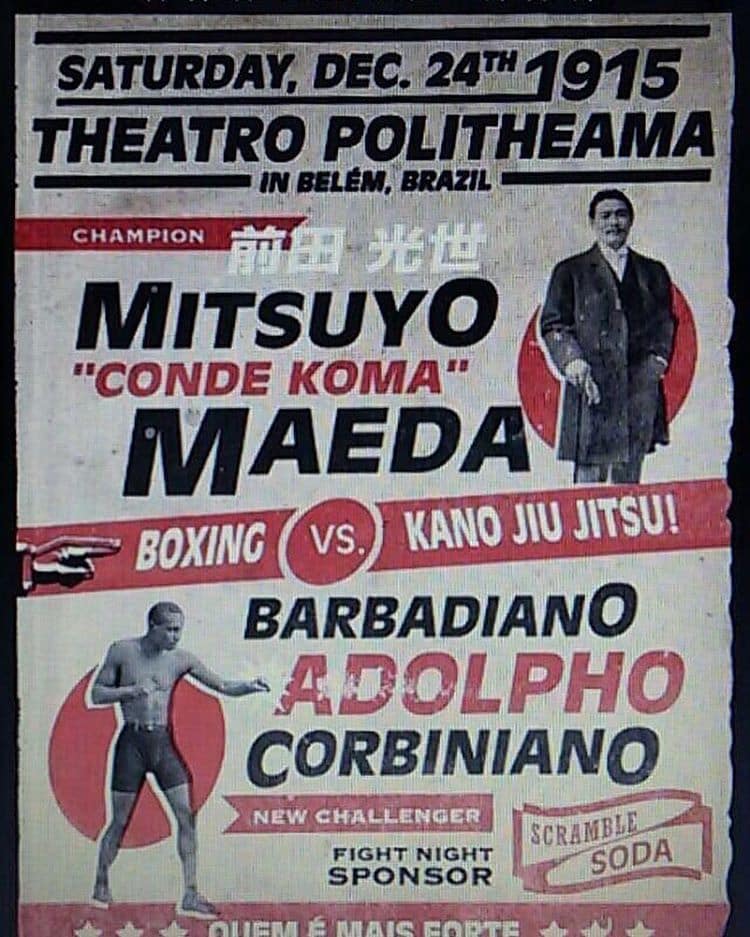 Mitsuyo Maeda Fighting Poster Mitsuyo Maeda Fighting Poster
