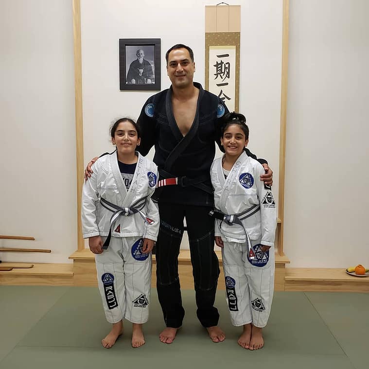 Eliyah and Shira Green with Prof Roy Dean at Old City Aikido BJJ Seminar