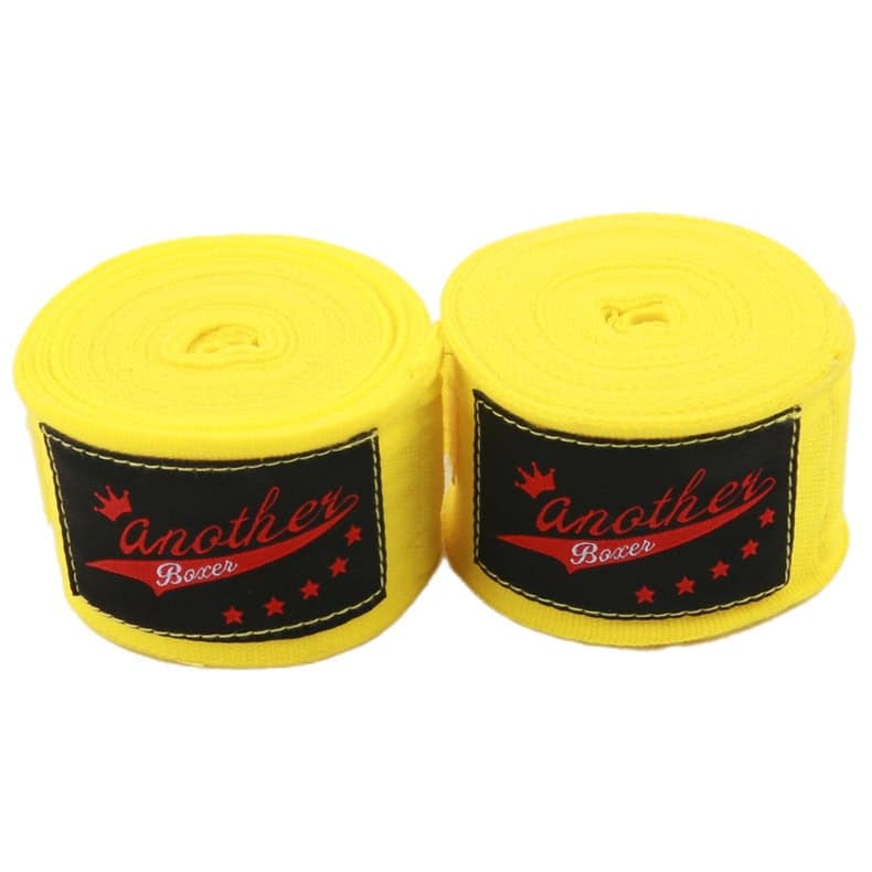 Yellow Professional Boxing Hand Wraps - Training Straps for MMA & Combat Sports
