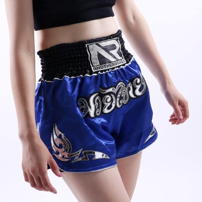 Sanda Womens Muay Thai Boxing Shorts Royal Blue