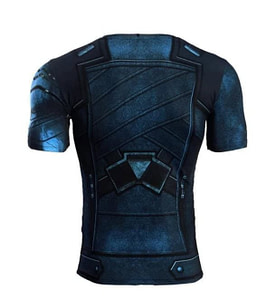 Winter Soldier BJJ Rash Guard Short Sleeve Back
