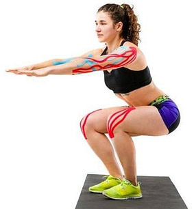 Woman Using Kinesio Taping Woman Using Kinesio Taping | Fighting Arts Health Lab