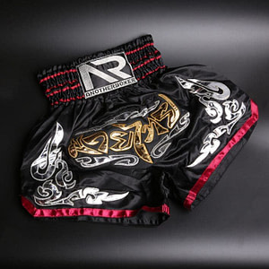 Sanda Womens Muay Thai Boxing Shorts Black