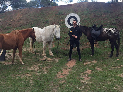 Dave Griffen with his horses Dave Griffen | Fighting Arts Health Lab