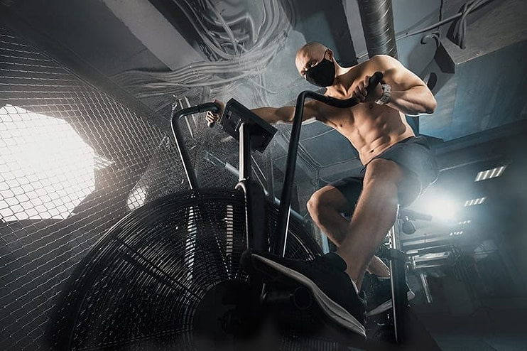 Athlete demonstrating different conditioning exercises for MMA Athlete demonstrating different conditioning exercises for MMA